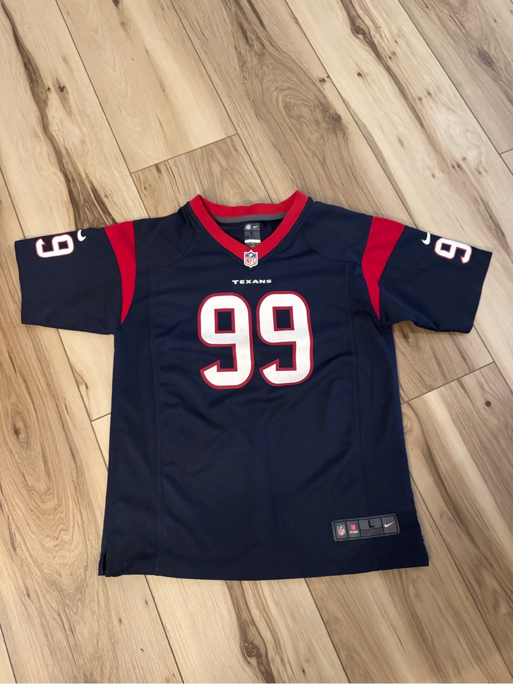 Nike Houston Texans Kids Jersey Navy with Red Accents #99